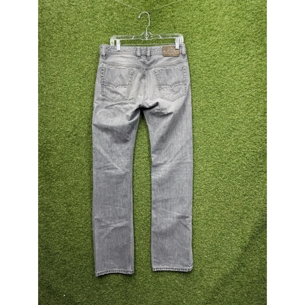 Diesel Viker Button Fly Jeans Mens 30x32 Grey Denim Regular Straight Leg y2k